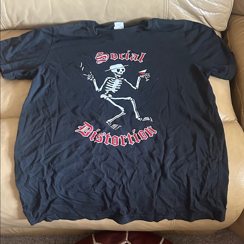 Social Distortion Black Graphic T-Shirt
